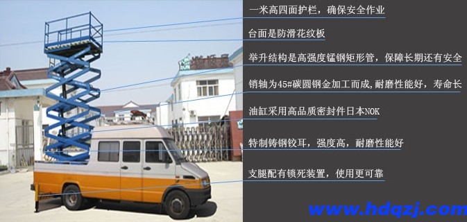 車載式升降作業平臺 車載式升降作業平臺